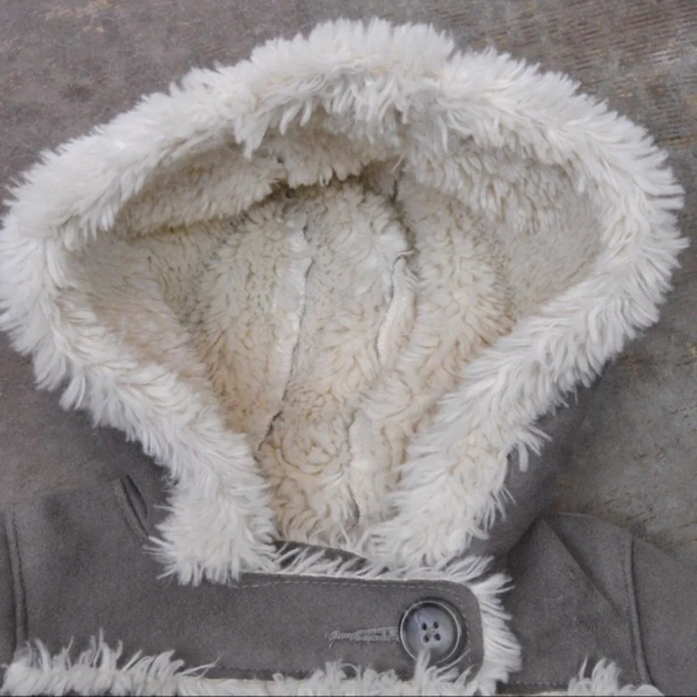 Baby GAP 18-24 Months Faux‎ Suede 2-Button Sherpa Lined Jacket/Coat